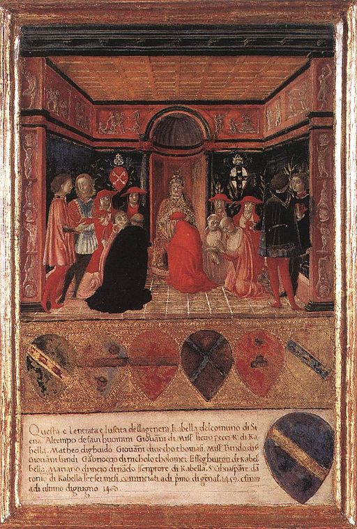 Francesco di Giorgio, Pope Pius II Names Cardinal His Nephew