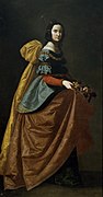 Франсіско Сурбаран, «Свята Ізабела Португальська» 1635, Музей Прадо, Мадрид