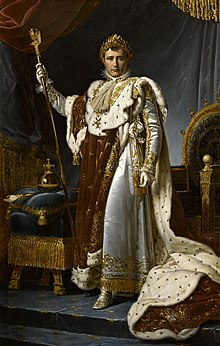 Portrait de Napoléon en costume de sacre.