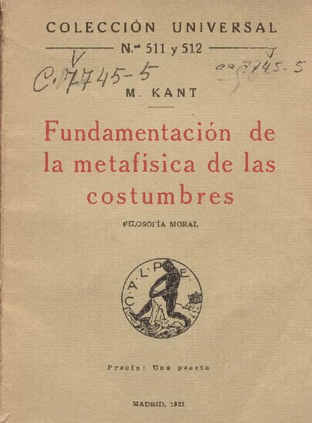 File:Fundamentación de la metafísica de las costumbres (1921).pdf