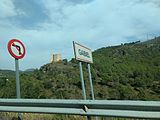 Català: Monuments de Gaibiel vistos des de la carretera.