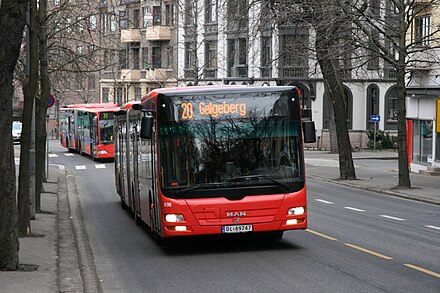 Local buses in Oslo.