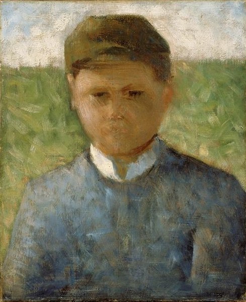 File:Georges Seurat - Le petit paysan en bleu.jpg