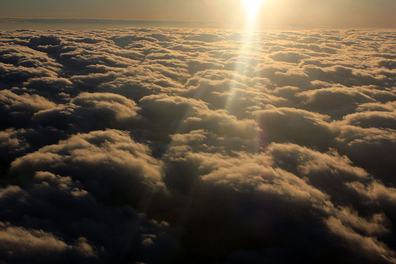 File:Gfp-sunlight-streaming-above-the-clouds.jpg