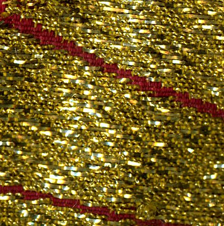 Cloth of gold woven with golden strips