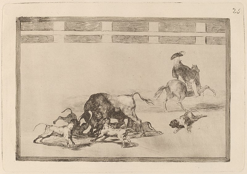 File:Goya - Echan perros al toro (They Loose Dogs on the Bull).jpg