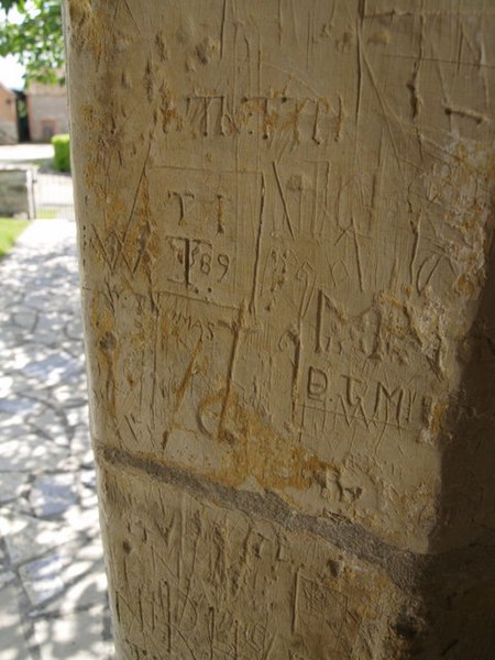 File:Graffiti, St Catherine's Church, Swell - geograph.org.uk - 441784.jpg