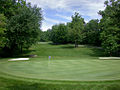 Green with two bunkers