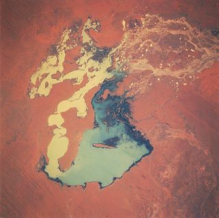 Lake Gregory from space, September 1993