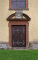 English: Pilgrimage chapel "Kleinheiligkreuz" (Portal) in Kleinlueder, Grossenlueder, Hesse, Germany This is a picture of the Hessian Kulturdenkmal (cultural monument) with the ID Unknown? (Wikidata)