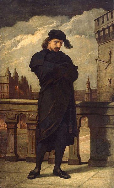 Portrait of Hamlet by William Morris Hunt, c. 1864