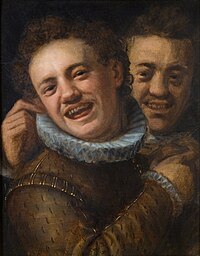 Hans von Aachen - Two Laughing Men (Self-portrait).jpg