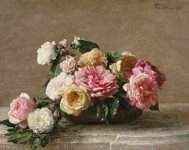 File:Henri Fantin-Latour - Roses in a Dish.jpg - Wikimedia Commons