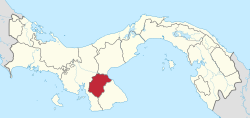 Platsen för Herrera-provinsen i Panama