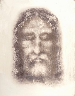 Holy Face of Jesus from Shroud of Turin (1909)