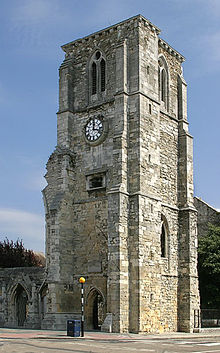 Holyrood Church, Southampton. Holyrood Church tower.jpg