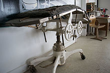 An original examination table used in the hotel hospital Hot Lake Springs Hotel-5.jpg