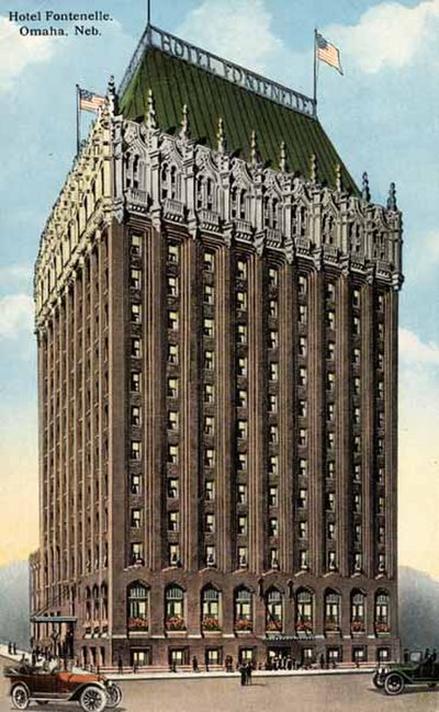 The Hotel Fontenelle, formerly located in downtown Omaha.