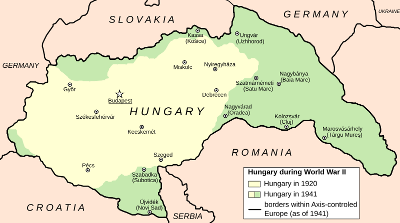 File:Hungary map World War II - 1920-1941.svg