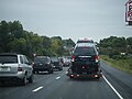 I-95 northbound at US 322 eastbound merge