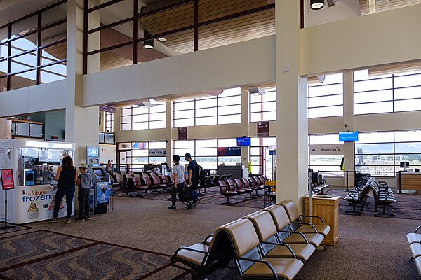 Airside waiting area for regional jets