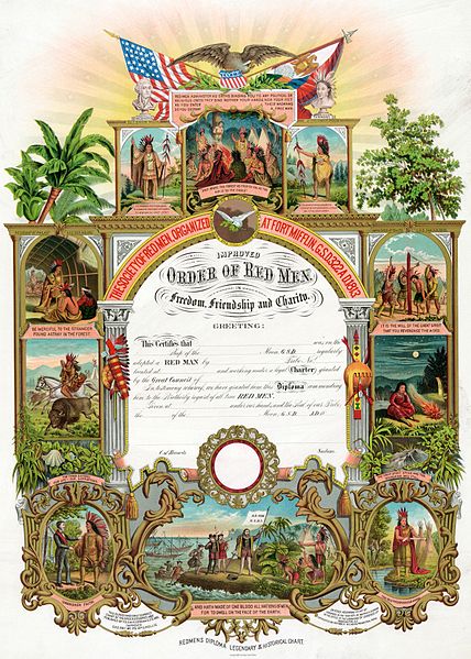 File:Improved Order of Red Men certificate 1889.jpg