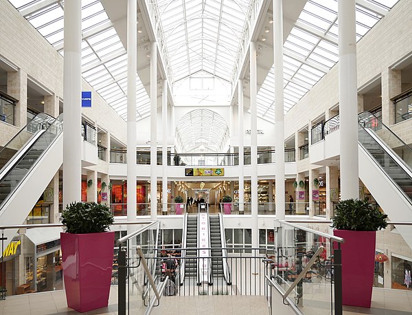 Interior of the Torikeskus shopping center in the city center