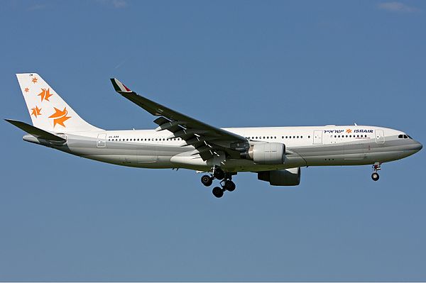 A former Israir Airbus A330-200 in 2008.