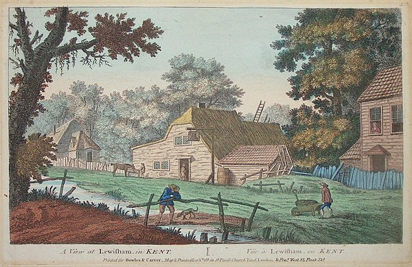 'A View of Lewisham' (1770) by John Cleveley Junior