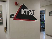 Logo in KTXT studio KTXT studio2.jpg