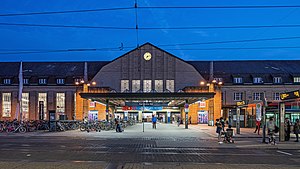 Gare centrale de Karlsruhe