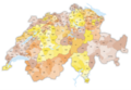 Schweiz Bezirk: Übersicht, Ehemalige Bezirke der Schweiz, Ehemalige Bezirke und Kreise der Schweiz