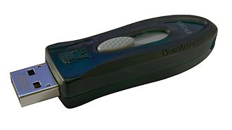 A Kingston USB pen drive. Kingston DataTraveler 110 8GB USB flash drive.jpg