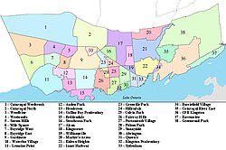 Map of Kingston, Ontario Kingston Neighbourhood Map.jpg