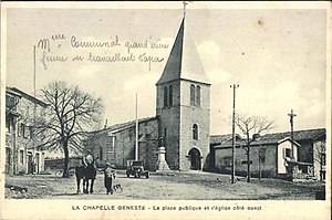 La Chapelle-Geneste Carte potale 1920.jpg