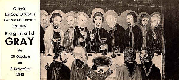 The Last Supper by Reginald Gray. Rouen, 1962.