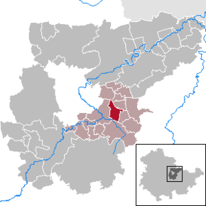 Poziția Lehnstedt pe harta districtului Weimarer Land