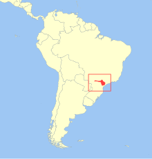 Distribuição de Leontopithecus chrysopygus.svg