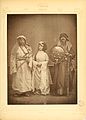 1. Arab woman of the Shammar tribe 2. Arab Zobeid woman 3. Muslim lady from Baghdad