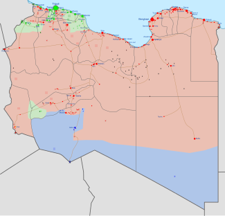 Libyscher Bürgerkrieg Januar 2020.svg