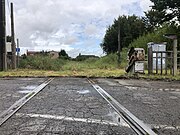 Overweg in Lecelles in augustus 2021