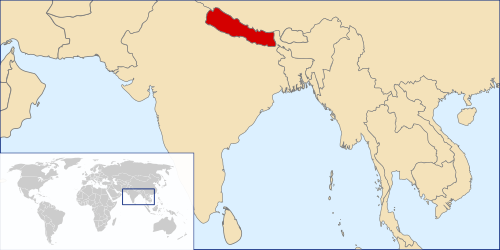 Territory of the Kingdom of Nepal in 2008