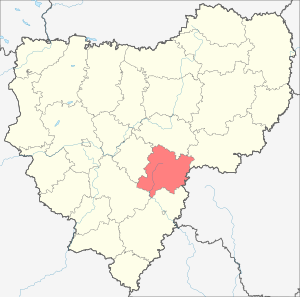 Ельнинский район на карте