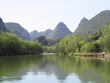 Canal near Dragon Palace Caverns, Anshun