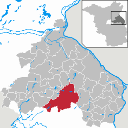 Kaart van Müncheberg