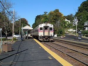 MBTA 1639 at Melrose Highlands station, October 2014.JPG