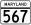 MD Route 567.svg