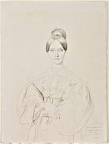 Élise Thiers en 1834, à seize ans(par Ingres, Allen Memorial Art Museum).