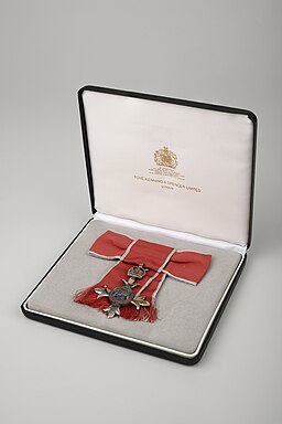 Madeleine Sharp MBE medal