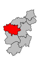 Canton de Villeneuve - Carte